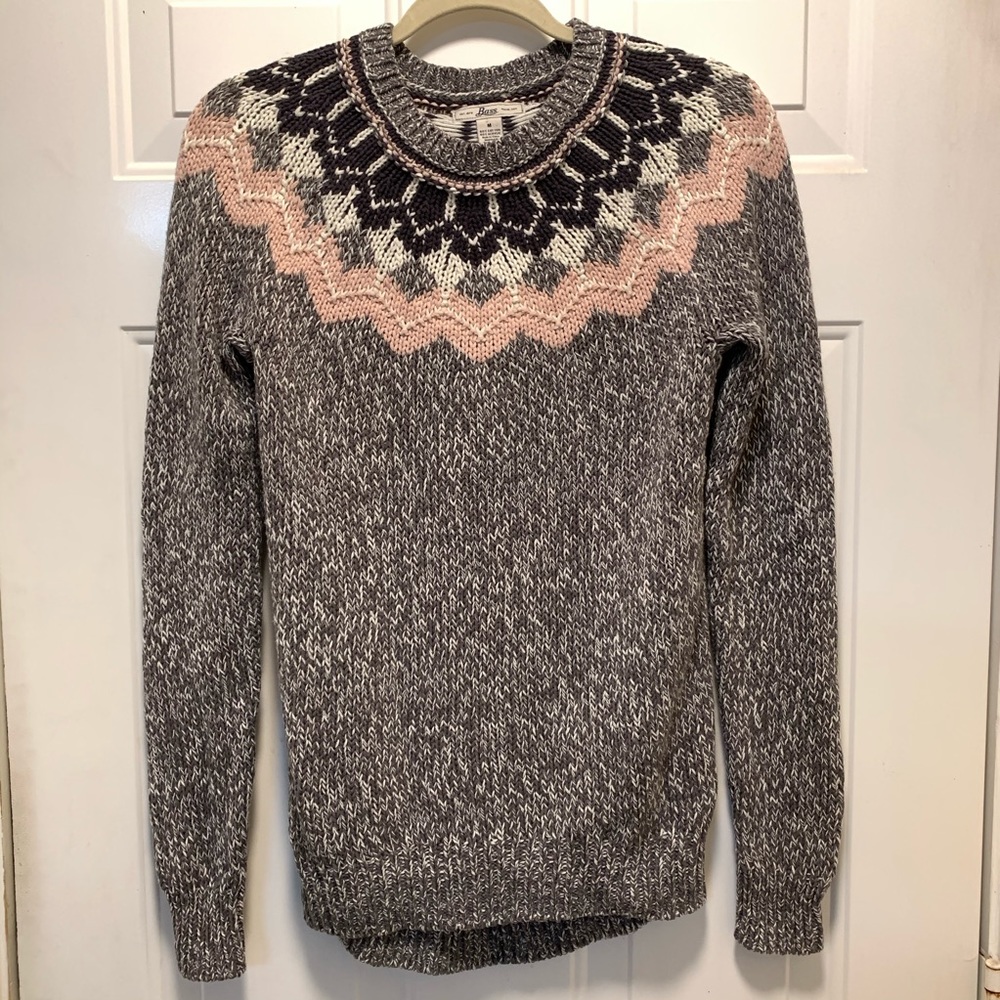 G.H. Bass & Co Fair Isle Sweater Size Medium